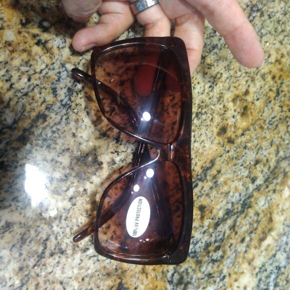 Vintage Rivera 2702 Oversized Square Sunglasses Retro 1970 100% UV Protection HK - Picture 12 of 12